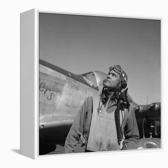 Col. Benjamin O. Davis, Air Base at Rametti, Italy, 1945-Toni Frissell-Framed Stretched Canvas