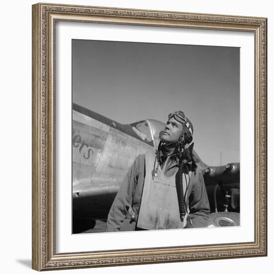 Col. Benjamin O. Davis, Air Base at Rametti, Italy, 1945-Toni Frissell-Framed Photo