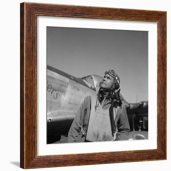 Col. Benjamin O. Davis, Air Base at Rametti, Italy, 1945-Toni Frissell-Framed Photo