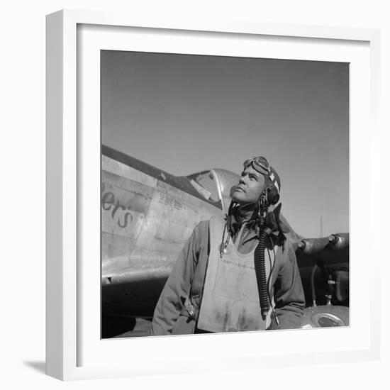 Col. Benjamin O. Davis, Air Base at Rametti, Italy, 1945-Toni Frissell-Framed Photo