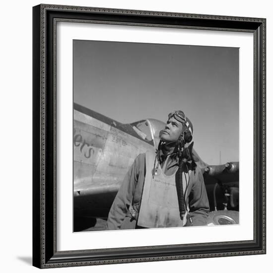 Col. Benjamin O. Davis, Air Base at Rametti, Italy, 1945-Toni Frissell-Framed Photo