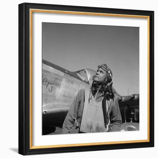 Col. Benjamin O. Davis, Air Base at Rametti, Italy, 1945-Toni Frissell-Framed Photo