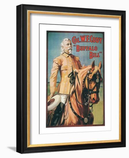 Col. W.F. Cody: Buffalo Bill, c.1908-null-Framed Giclee Print