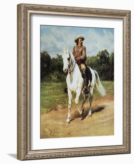 Col. Wm. F. Cody (Buffalo Bill)-Rosa Bonheur-Framed Art Print