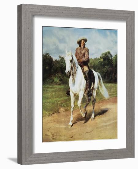 Col. Wm. F. Cody (Buffalo Bill)-Rosa Bonheur-Framed Art Print