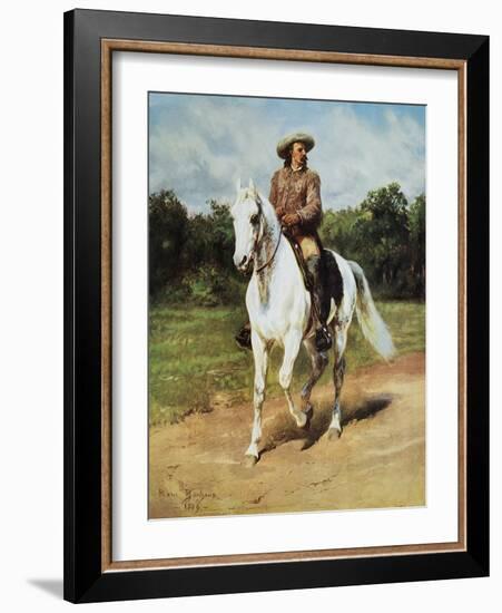 Col. Wm. F. Cody (Buffalo Bill)-Rosa Bonheur-Framed Art Print