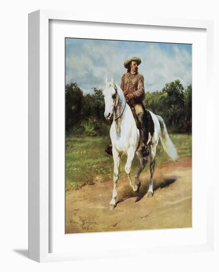 Col. Wm. F. Cody (Buffalo Bill)-Rosa Bonheur-Framed Art Print