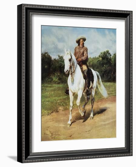 Col. Wm. F. Cody (Buffalo Bill)-Rosa Bonheur-Framed Art Print