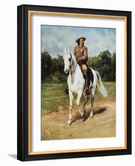 Col. Wm. F. Cody (Buffalo Bill)-Rosa Bonheur-Framed Art Print