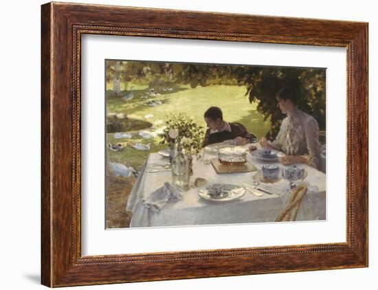 Colazione in Giardino, 1883-Giuseppe De Nittis-Framed Premium Giclee Print