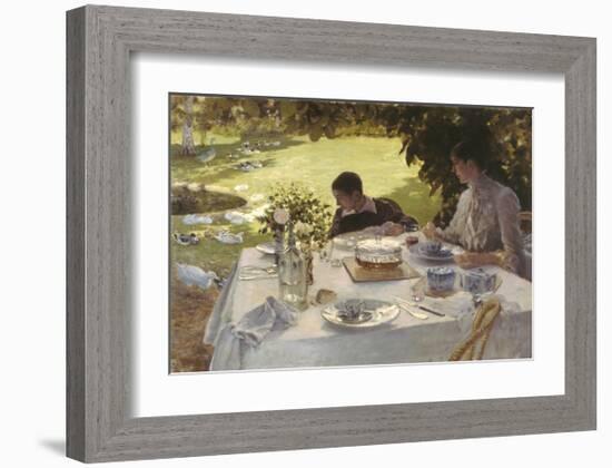 Colazione in Giardino, 1883-Giuseppe De Nittis-Framed Premium Giclee Print