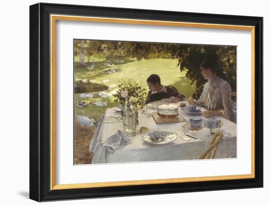 Colazione in Giardino, 1883-Giuseppe De Nittis-Framed Premium Giclee Print