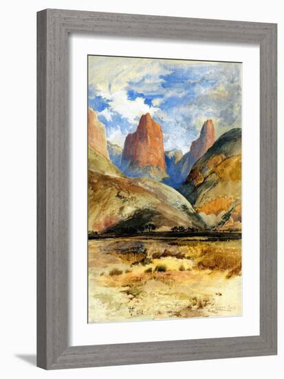 Colburn's Butte, South Utah, 1873-Thomas Moran-Framed Giclee Print