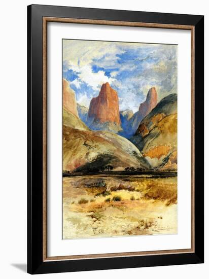 Colburn's Butte, South Utah, 1873-Thomas Moran-Framed Giclee Print