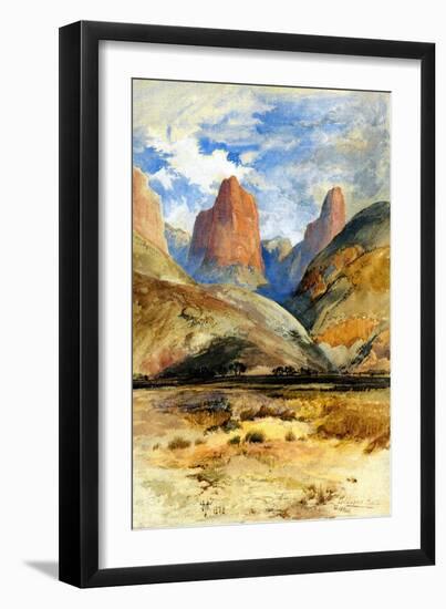 Colburn's Butte, South Utah, 1873-Thomas Moran-Framed Giclee Print
