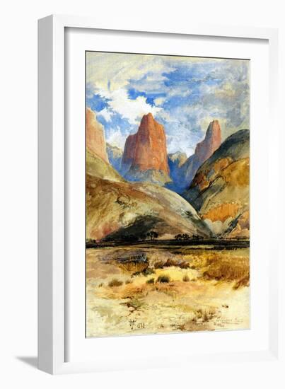 Colburn's Butte, South Utah, 1873-Thomas Moran-Framed Giclee Print