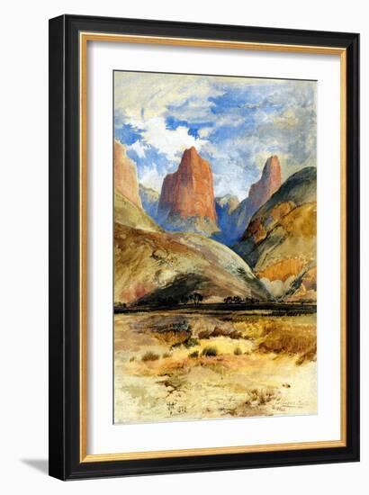 Colburn's Butte, South Utah, 1873-Thomas Moran-Framed Giclee Print