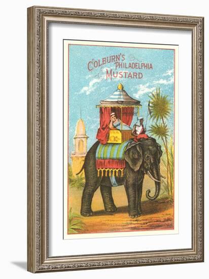 Colburn's Philadelphia Mustard Ad-null-Framed Art Print