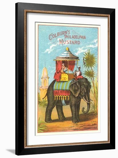 Colburn's Philadelphia Mustard Ad-null-Framed Art Print