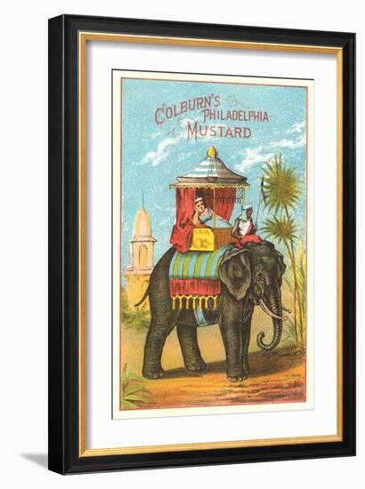 Colburn's Philadelphia Mustard Ad-null-Framed Art Print