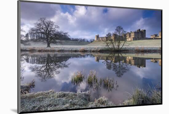 Cold and Frosty Conditions at Alnwick Castle in Northumberland, England. Winter-Adam Burton-Mounted Photographic Print