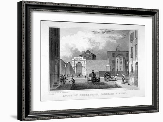 Cold Bath Fields Prison, Finsbury, London, 1830-W Watkins-Framed Giclee Print