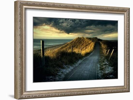 Cold Fence…-Wim Schuurmans-Framed Photographic Print