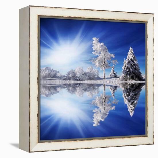 Cold Light-Philippe Sainte-Laudy-Framed Premier Image Canvas