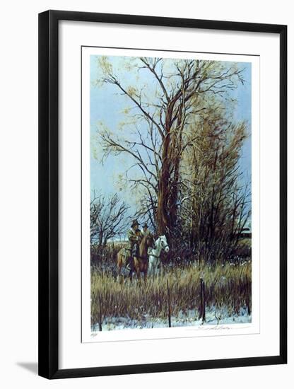 Cold Little Cowboy-Dan Bodelson-Framed Limited Edition