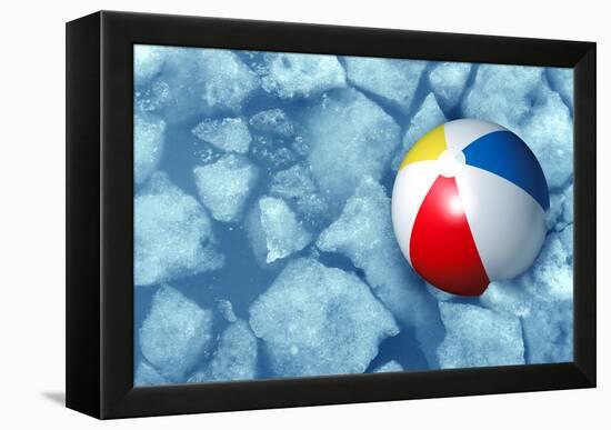 Cold Summer Weather-digitalista-Framed Stretched Canvas