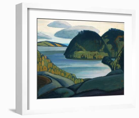 Coldwell Bay, North of Lake Superior-Lawren S^ Harris-Framed Premium Giclee Print