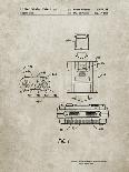 PP1139-Vintage Parchment Wright Brother's Aeroplane Patent-Cole Borders-Giclee Print