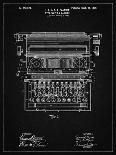 PP1118-Vintage Black Underwood Typewriter Patent Poster-Cole Borders-Giclee Print