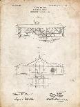 PP64-Vintage Parchment Antique Microscope Patent Poster-Cole Borders-Giclee Print