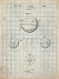 PP89-Antique Grid Parchment Vintage Baseball Bat 1939 Patent Poster-Cole Borders-Giclee Print