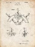 PP953-Vintage Parchment Mechanical Gearing 1912 Patent Poster-Cole Borders-Giclee Print