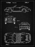 PP305-Vintage Black Porsche 911 Carrera Patent Poster-Cole Borders-Giclee Print