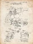 PP444-Vintage Parchment Horse Saddle Patent Poster-Cole Borders-Giclee Print