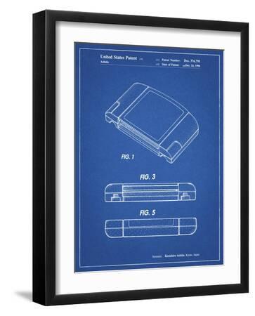 PP451-Blueprint Nintendo 64 Game Cartridge Patent Poster' Giclee