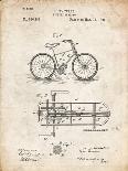 PP1128-Vintage Parchment Vintage Tennis Racket Patent Poster-Cole Borders-Giclee Print