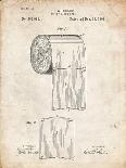 PP53-Vintage Black Toilet Paper Patent-Cole Borders-Giclee Print