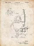 PP67-Vintage Parchment Gyrocompass Patent Poster-Cole Borders-Giclee Print