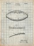 PP218-Vintage Black Football Helmet 1925 Patent Poster-Cole Borders-Framed Giclee Print