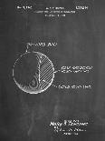PP1038-Chalkboard Ski Pole Patent Poster-Cole Borders-Giclee Print
