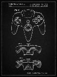 PP86-Vintage Black Nintendo 64 Controller Patent Poster-Cole Borders-Giclee Print
