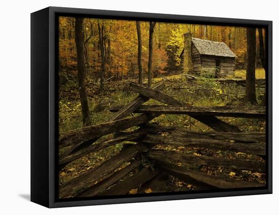 Cole Cabin, Great Smoky Mountains National Park, Tennessee, USA-Jerry Ginsberg-Framed Premier Image Canvas