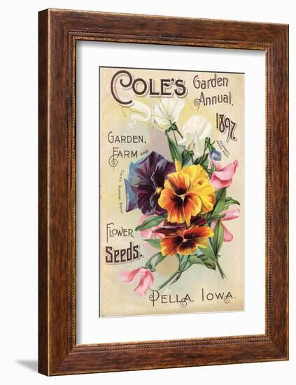 Cole's 1897 Annual Pella Iowa-null-Framed Art Print