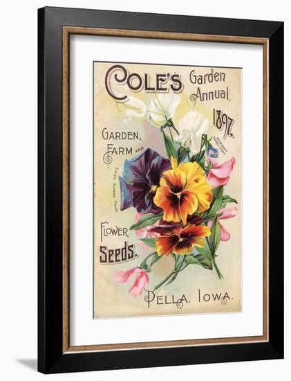 Cole's 1897 Annual Pella Iowa-null-Framed Art Print