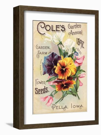 Cole's 1897 Annual Pella Iowa-null-Framed Art Print