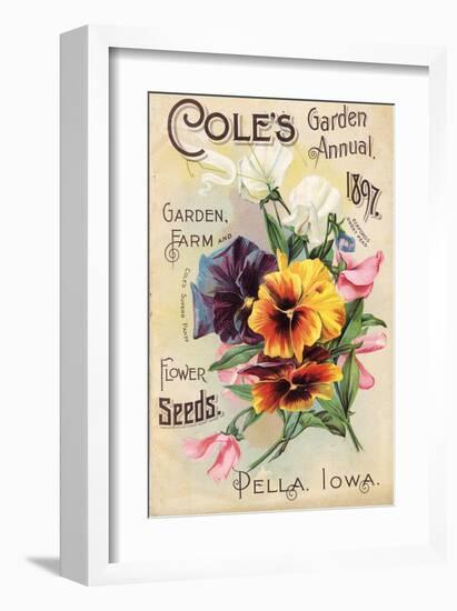 Cole's 1897 Annual Pella Iowa-null-Framed Art Print
